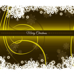 Golden Christmas Vector Seamless Pattern. Great for Wrapping Paper, Fabric, Scrapbook Paper or Christmas Card. 