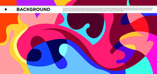 Vector colorful liquid and fluid abstract background