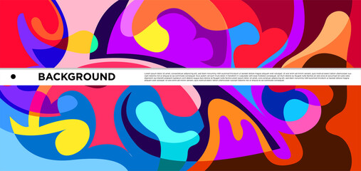 Vector colorful liquid and fluid abstract background