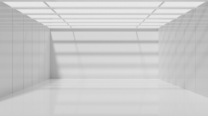White clean empty architecture interior space room studio background wall display products...
