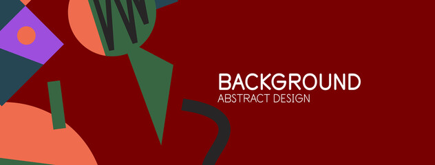 Abstract background with blocks, lines, geometric shapes. Techno or business concept for wallpaper, banner, background, landing page