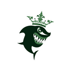 shark king icon logo