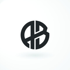 Monogram Initials with Letter A and B Customized