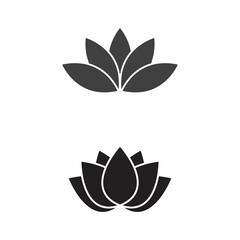 Beauty Vector lotus flowers design logo Template icon