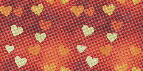 hearts raster background pattern