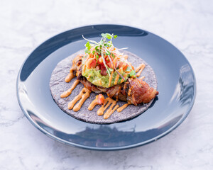 Delicious crispy fish taco.