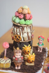 미니어쳐, 집, 쿠키, 초콜릿