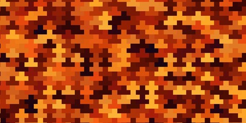 Fototapeta premium Dark Orange vector pattern in square style.