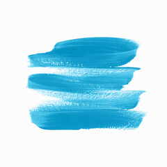 Blue smudge isolated on white background. Perfect graphic element design for logo, headline and sale banner. Vector.