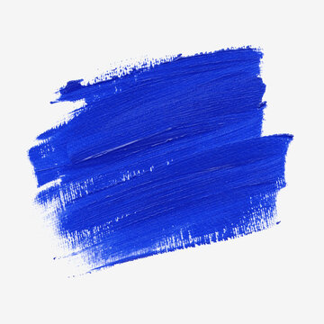 Blue paint abstract isolated background. Texture design vector. Grunge creative artwork for headline, logo and  banner. 