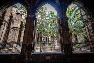 Catedral de la Santa Cruz y Santa Eulalia en Barcelona Cataluña España