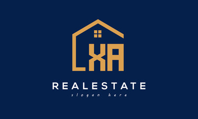 XA letters real estate construction logo vector	