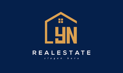 YN  letters real estate construction logo vector	