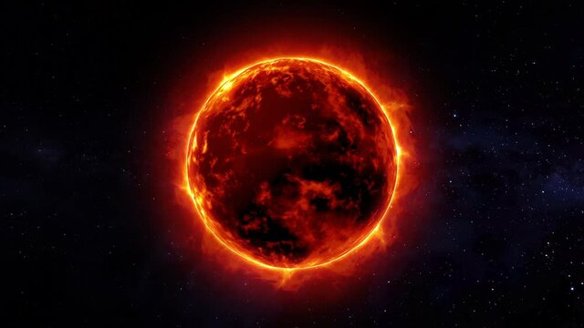 4K Solar Sun on Space