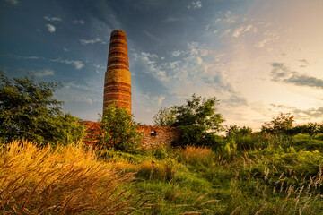 Great antique brick kiln for burning limestone.