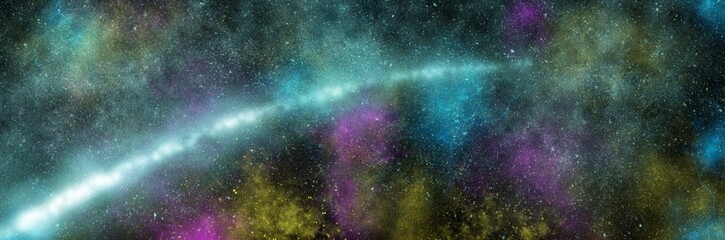 Unique painting art with galaxy and nebula starlight for presentation, card background, wall decoration, or t-shirt design