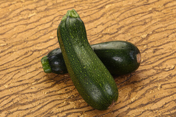Raw ripe zucchini