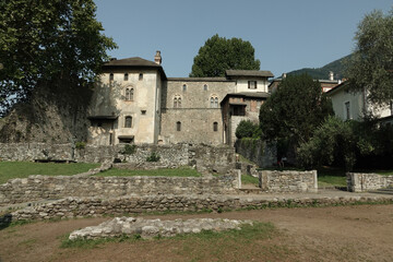Fototapeta na wymiar Veduta del Castello di Locarno, Svizzera