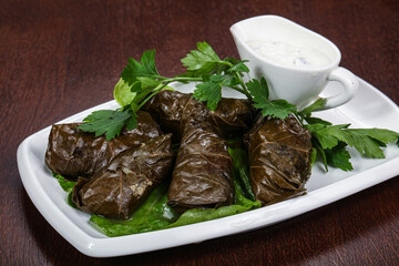 Caucasian cuisine - staffed dolma with meat