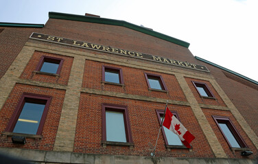 Obraz premium St Lawrence Market front facade - Toronto, Ontario, Canada