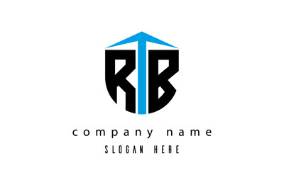 RB shield creative latter logo vector