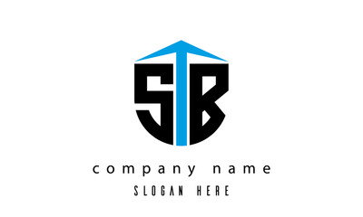 SB shield creative latter logo vector