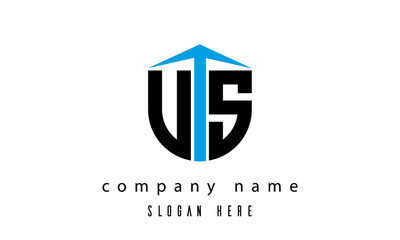 US shield creative latter logo vector