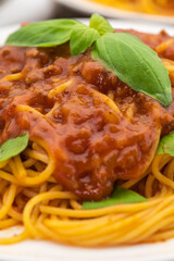 ミートソースパスタ