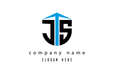 JS shield creative latter logo vector