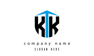 KK shield creative latter logo vector