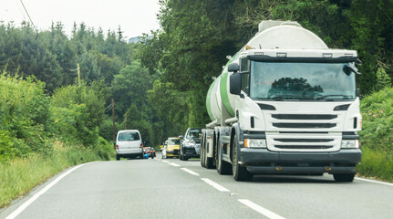 Fuel Tanker Motorway Journey