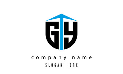 GY shield creative latter logo vector