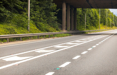 Motorway Driving View