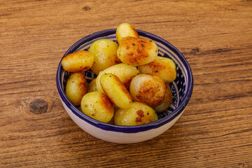 Roasted baby potato in the bowl