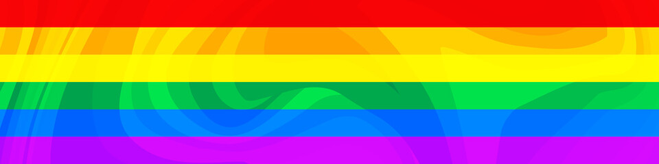 Flag LGBT squared icon, badge or button. Template design, vector illustration. Love wins. LGBT symbol in rainbow colors. Gay pride textile background