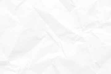 White crumpled paper recycled kraft sheet texture background