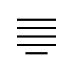 Center alignment vector icon