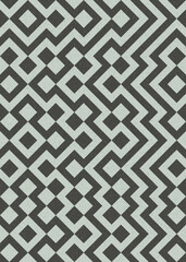Abstract Geometric Pattern generative computational art illustration