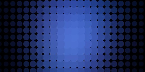 Dark Purple vector background with circles.