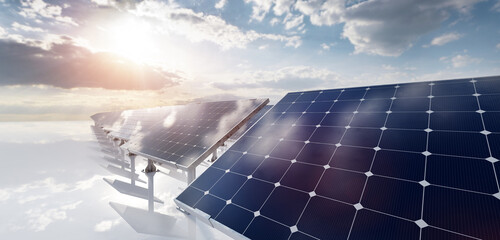 Solar photovoltaic panels array system