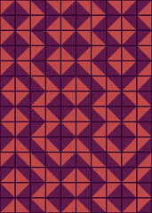Abstract Geometric Pattern generative computational art illustration