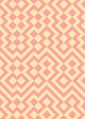 Abstract Geometric Pattern generative computational art illustration