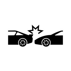 Accident icon isolated on white background