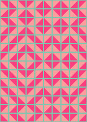 Abstract Geometric Pattern generative computational art illustration