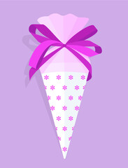 Kleine rosa Schultüte Einschulung