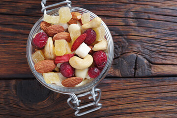 Assorted nuts and dried fruits