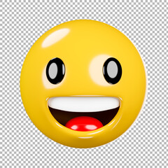  emoji or emoticon with transparent background,clipping path.