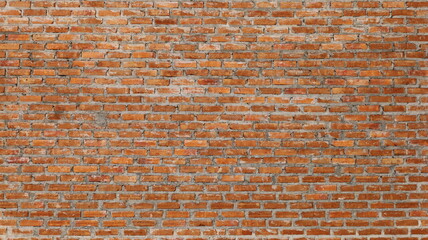 Red brick wall background. Texture of red brick wall newly created for background work. Selective focus