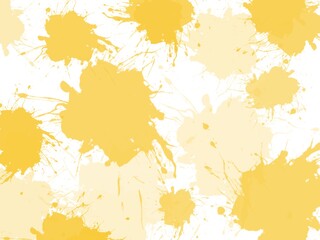 illustration background or wallpaper with yellow patches of paint as splashes with copy space