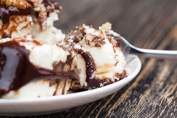 cube shaped cake on a plate